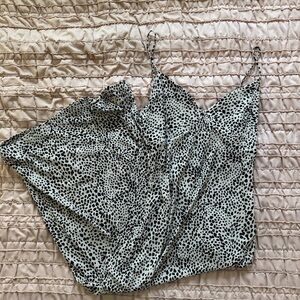 Windsor Black and White Spotted Midi Dress